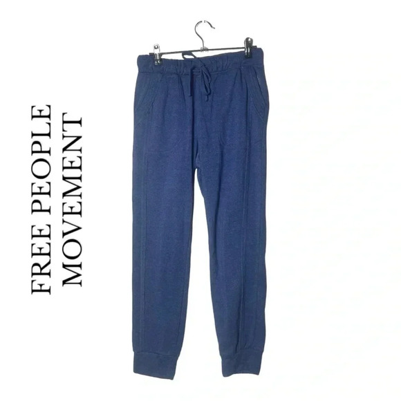 1937. FREE PEOPLE MOVEMENT JOGGERS DUSTY NAVY BLUE IN‎ COLOR SIZE SMALL - Picture 1 of 8
